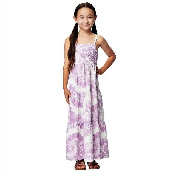 #18 32 Degrees Cool Youth Tie Dye Maxi dress Purple White Size XSmall 5/6 - Picture 1 of 10